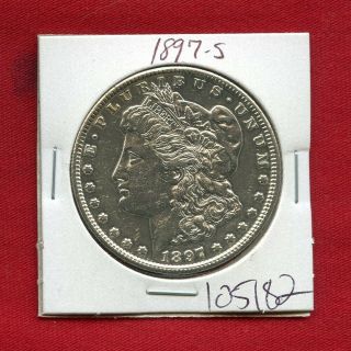 1897 S Morgan Silver Dollar 105182 Coin Us Rare Date $1