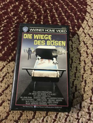 Its Alive Pal German Horror Sov Slasher Rare Oop Vhs Big Box Slip