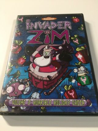 Invader Zim - Horrible Holiday Cheer Vol.  3 Rare Oop Dvd