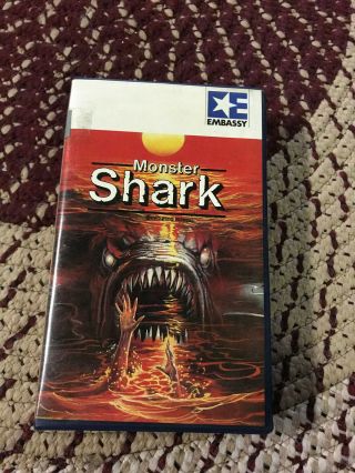Monster Shark Pal German Horror Sov Slasher Rare Oop Vhs Big Box Slip