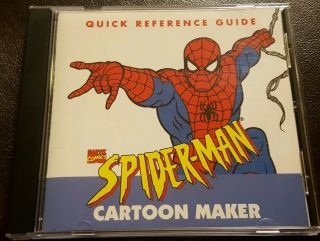 Spider - Man Cartoon Maker Pc Cd - Rom Knowledge Adventure 1995 Vintage Rare Vg,