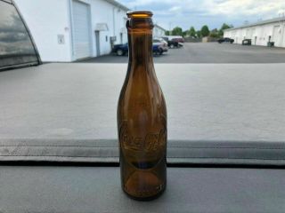 Rare 1905 Amber Arrow Coca Cola Straight Sided Commemorative Bottle Coke