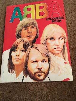 Ultra Rare Abba 1970s Colouring Book Low Pp