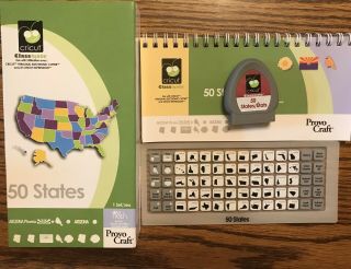 Cricut Cartridge - 50 States - Rare And Retired Linked