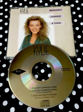 Kylie Minogue - Wouldn’t Change A Thing Rare 1989 Cd Single S/a/w Pwl