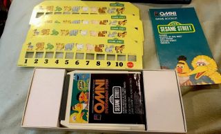 RARE Vintage Milton Bradley Omni Entertainment System SESAME STREET GAME - CIB 3