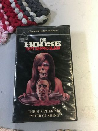The House That Dripped Blood Video Horror Sov Slasher Rare Oop Vhs Big Box Slip