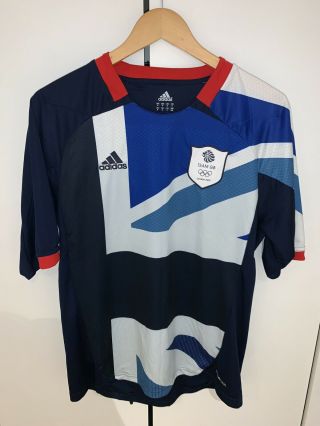 Rare Authentic Adidas Team Gb Football Jersey - London Olympics 2012 - Size M