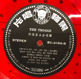 The Troggs: Wild Thing LP Record RARE Import on Black Cat Red Vinyl 4