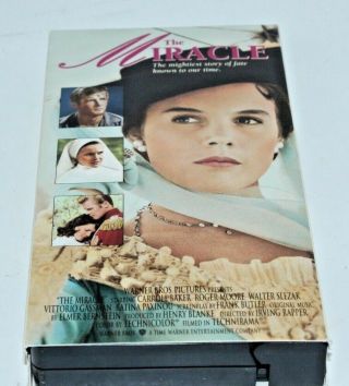 The Miracle Vhs Carroll Baker Roger Moore Rare Classic W/ Case