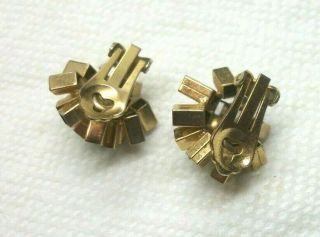 WILD RARE VINTAGE 1966 GROSSE CLIP EARINGS - FOR Christian DIOR MADE IN GERMANY 2