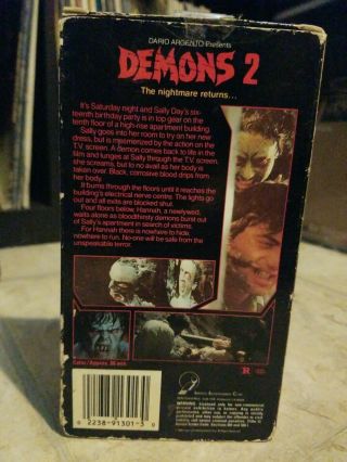 Demons 2 VHS Imperial Bava Argento Smiths Dead Can Dance Rare Horror 2