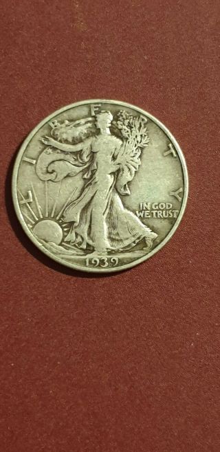 1939 - D 50c Walking Liberty Half Dollar,  Collectible,  90 Silver,  Antique,  Rare
