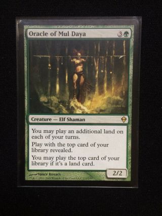 Mtg Oracle Of Mul Daya - Nm - Zendikar - Fast/free