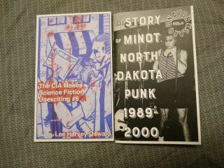 RARE Microcosm Zines,  Jonestown,  North Dakota Punk,  Anarchy,  Conspiracy,  CIA 7