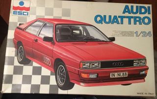 Esci Audi Quatro Model Kit 3024 Made In Italy 1983 - Rare - Box Open,  Unassembled