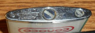 VINTAGE CONOCO CLIFF ' S TRUCK STOP FLAT ADVERTISING LIGHTER/RARE 3