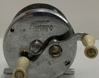 Vintage Bronson Fleetwing 2475 Level Wind Casting Fishing Reel Rare Made In Usa