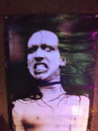 Vintage Marilyn Manson Scowl Face Poster Rare