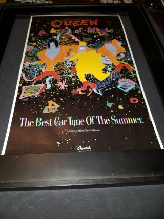Queen A Kind Of Magic Summertime Rare Radio Promo Poster Ad