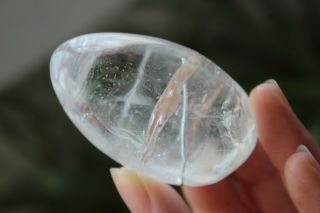 121g Rare Natural Tourmaline Crystal Polishing Eggs Healing