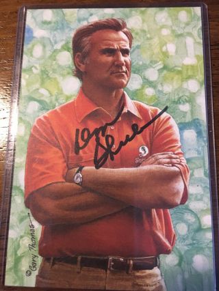 Don Shula Signed Goal Line Art Gold 82/100 Dolphins Autographed Rare
