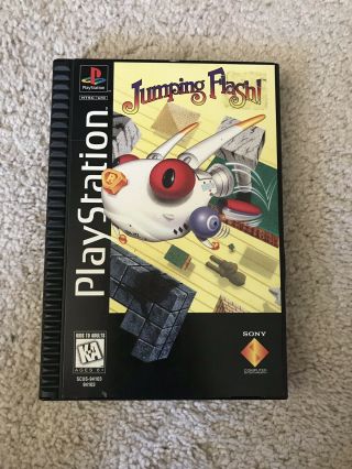 Jumping Flash (sony Playstation 1,  1995) Ps1 Complete Cib Rare