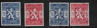 Rare Czechoslovakia 10¢ & 20¢ Boy Scout Mln/used