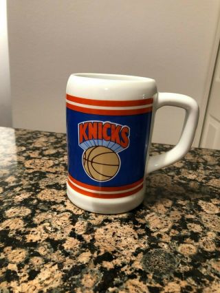 Rare York Knicks Vintage Coffee Mug Cup Nba Logo