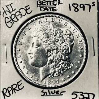 1897 S Morgan Silver Dollar Hi Grade U.  S.  Rare Coin 5327