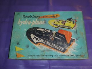 Rare Cox Thimble Drome Water Wizard T47 Hydro Plane Racer