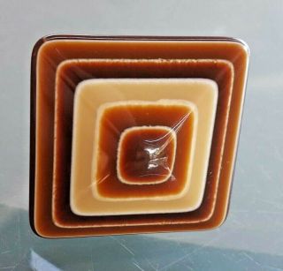 Authentic Lea Stein Lovely Old Ring Lucite France Geometric Very Rare