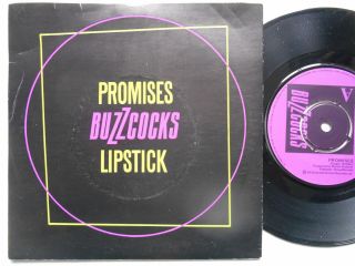Buzzcocks Promises/lipstick - Rare Promo Ex/vg Cond 1978 Ua 7 " Single
