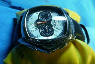 Invicta Chronograph Model No.  9919 Stainless Steel Men ' s Wrist Watch RARE 5