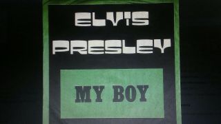 Elvis Presley Very Rare Gray Label My Boy/loving Arms Insert 1974 Ex