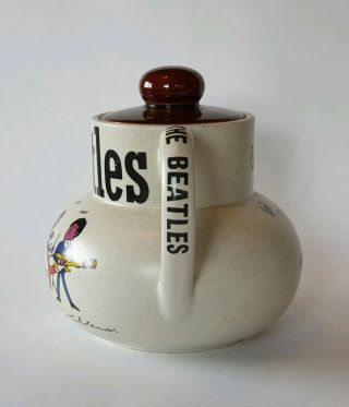 Extremely rare one - off prototype? vintage Beatles signature ' Yeah ' large teapot 3