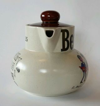 Extremely rare one - off prototype? vintage Beatles signature ' Yeah ' large teapot 5