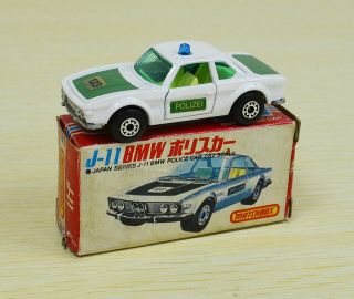 Matchbox Japanese Box J - 11 Superfast Bmw 3.  0 Csl Police Car,  Rare Japan Series