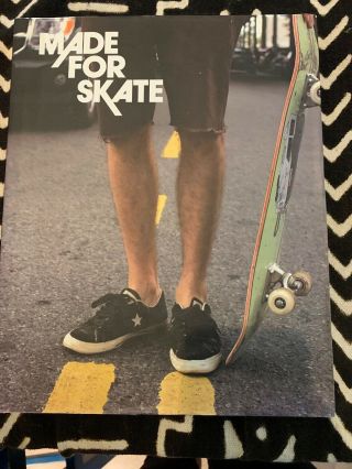 Rare Made For Skate Illustrated History Skateboard Footwear Dust Jacket Nike Sb