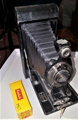Eastman Kodak No.  3 - A Folding Cartridge Premo Camera W/122 Film,  Rare,