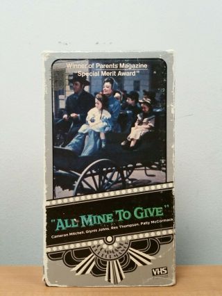 All Mine To Give Vhs Rare Vci Command Performance Immigrant Family Wisconsin