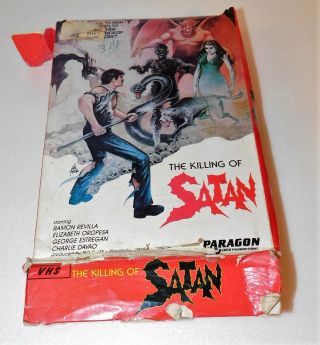 The Killing Of Satan Goofy Filipino Fantasy Action Big Box Vhs Rare