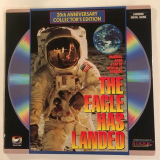 The Eagle Has Landed Rare Laserdisc 20th Anniversary Apollo 11 Nasa Film Nm Disc
