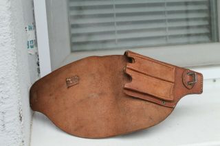 WWI WWII Rare Leather Belt With Holster BERETA 3