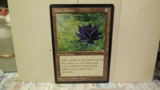 Oversized Rare Black Lotus 6x9 Magic The Gathering