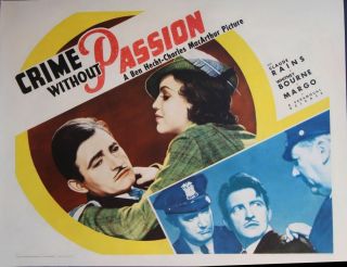 Crime Without Passion Rare Classic Dvd 1934 Claude Rains