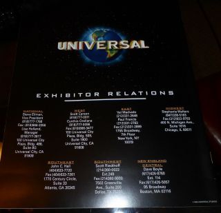 Universal Pictures 1999 MYSTERY MAN very rare Prom otion Guide 4