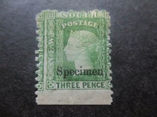 South Wales Stamps: 1871 - 1882 Specimen Overprint - Rare (e132)