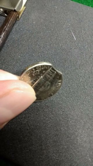 1996 P Jefferson Nickel Clipped Planchet Error One of a Kind Rare Coin odd 3