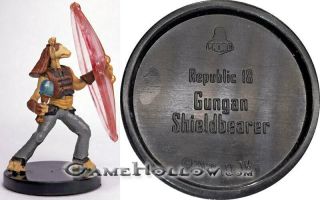 Star Wars Miniatures Knights Of Old Republic Gungan Shieldbearer Promo 25 Rare